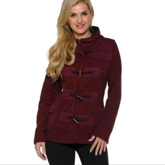 Patagonia Jackets & Blazers - Patagonia Better Sweater Iceladic Coat size Small BoxG hoodie maroon eggplant